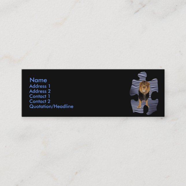 Tarjeta de perfil de Lion King (Anverso)