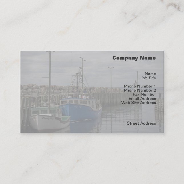 Tarjeta de perfil de los barcos del puerto de Hall (Anverso)