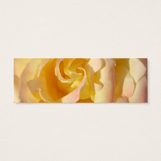 Tarjeta de perfil de marca de rosa amarilla (Atrás)