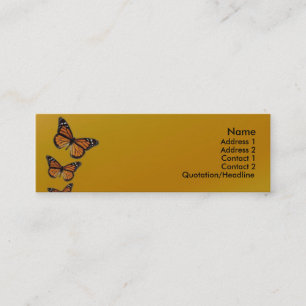 Tarjeta de perfil de mariposa