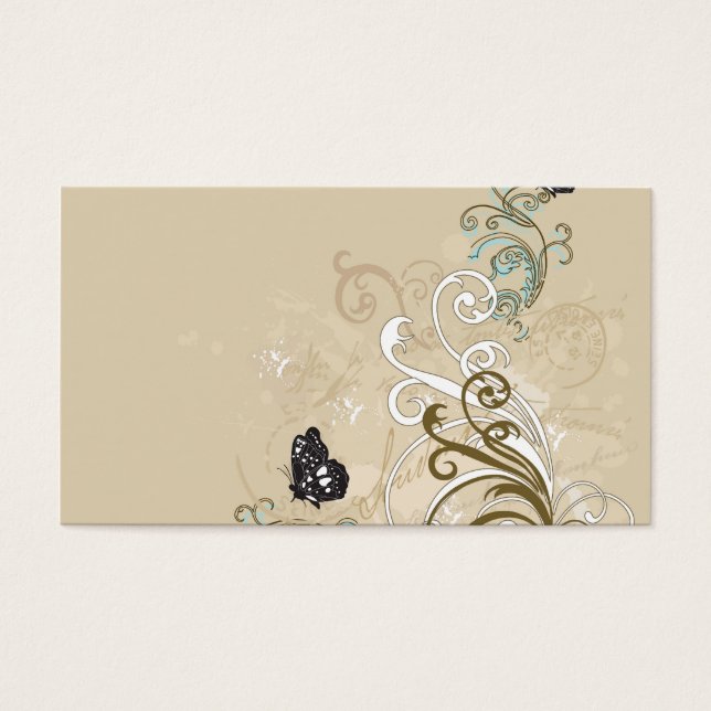 Tarjeta de perfil de mariposa (Frente)