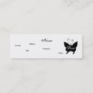 Tarjeta de perfil de mariposa diva - Cusomizable