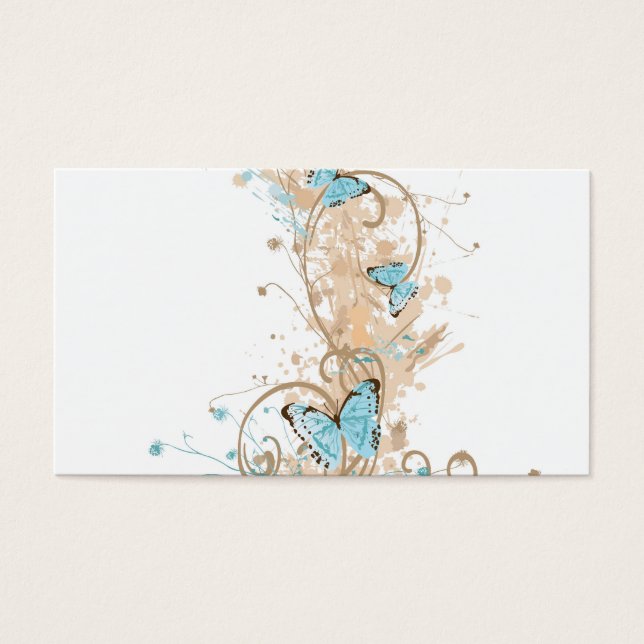 Tarjeta de perfil de mariposas (Frente)
