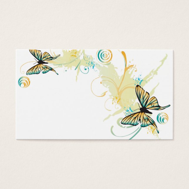 Tarjeta de perfil de mariposas (Frente)