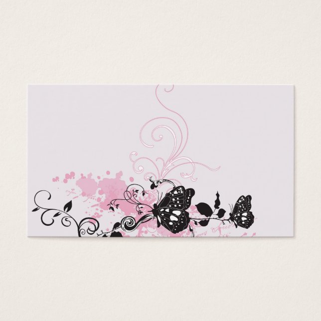 Tarjeta de perfil de mariposas (Frente)