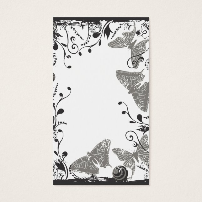 Tarjeta de perfil de mariposas (Frente)