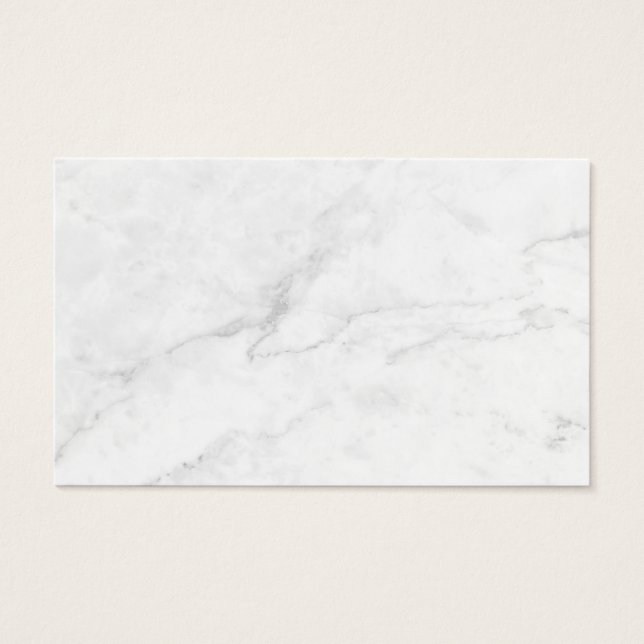 Tarjeta de perfil de mármol blanco (Anverso)