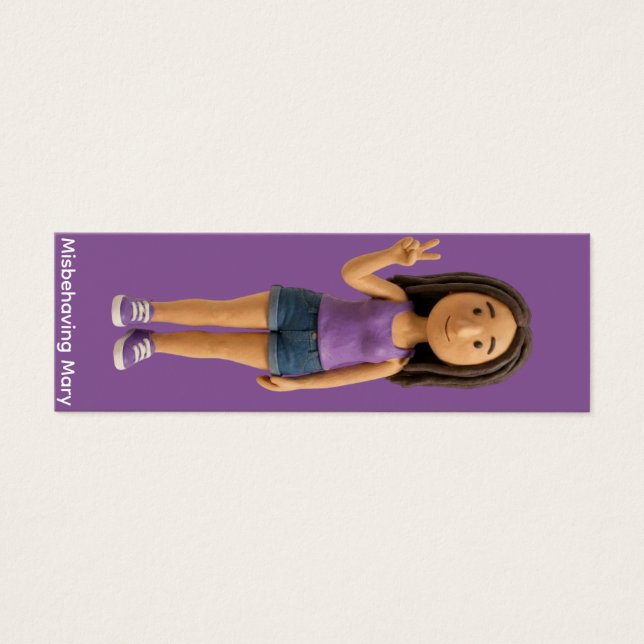 Tarjeta de perfil de Mary descarada (Frente)