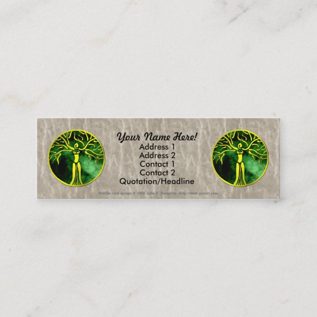 Tarjeta de perfil de Medallón Dryad (Anverso)