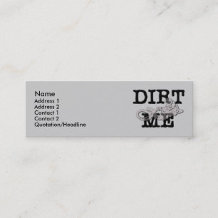 Tarjeta de Perfil de Moto de Motocross Dirt Me