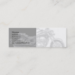 Tarjeta de perfil de motocicleta