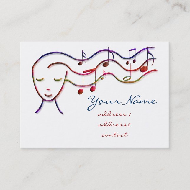 tarjeta de perfil de música (Anverso)