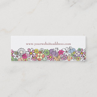Tarjeta de perfil de negocio de flor Garden White