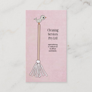 Tarjeta de perfil de negocio del servicio de limpi