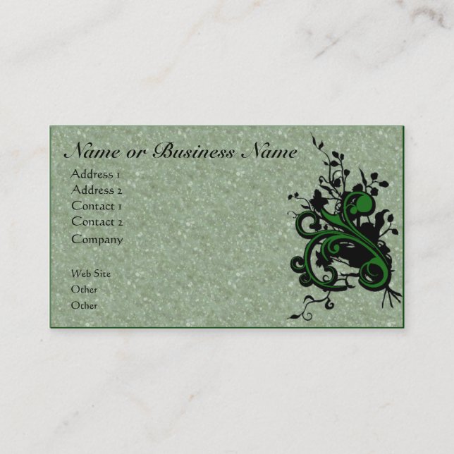 Tarjeta de perfil de negocio Floral Flouriand Parc (Anverso)