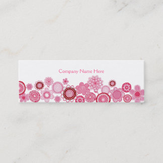 Tarjeta de perfil de negocios de Skinny blanca Pin