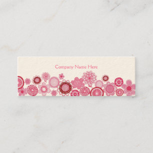 Tarjeta de perfil de negocios de Skinny blanca Pin
