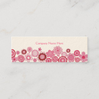 Tarjeta de perfil de negocios de Skinny blanca Pin