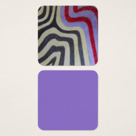 Tarjeta de Perfil de Olas de Colores