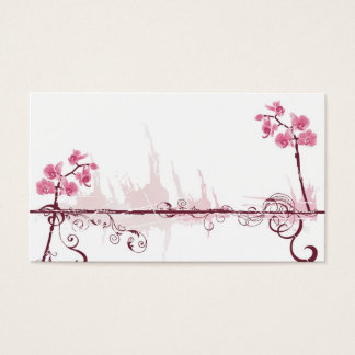 Tarjeta de perfil de orquídeas