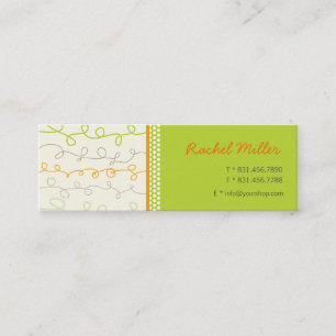 Tarjeta de perfil de patrón de diseño de guijarr