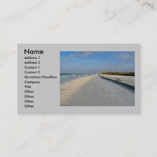 Tarjeta de perfil de playa