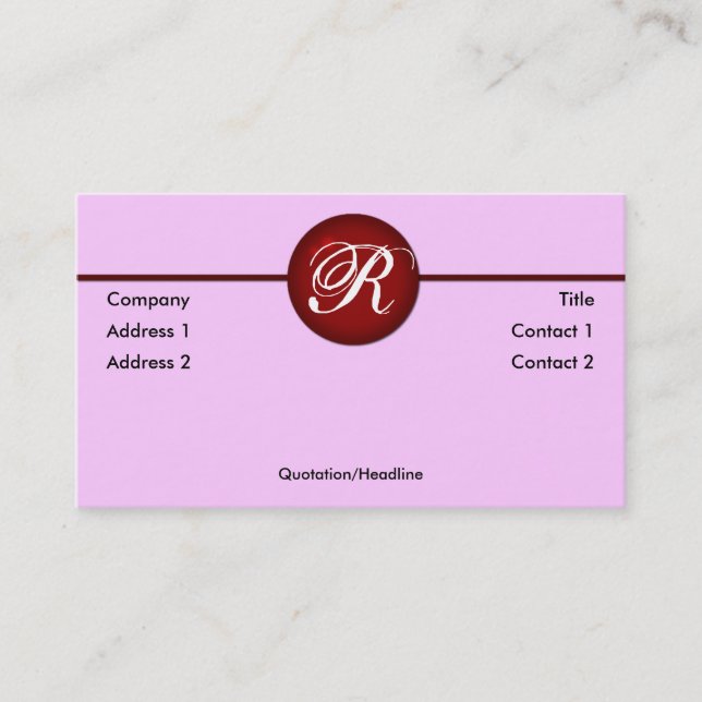 Tarjeta de perfil de punto rojo (Anverso)