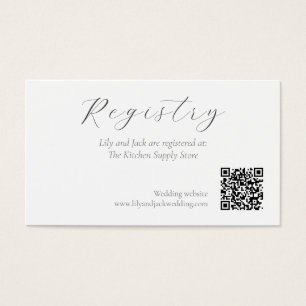 Tarjeta de Perfil de Registro de Boda con Letra Mi