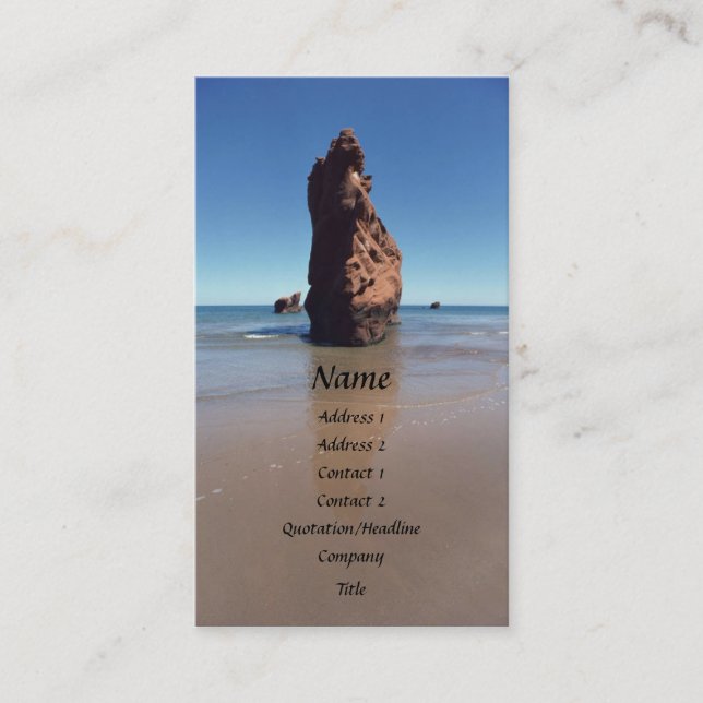 Tarjeta de perfil de rock de pájaro (Anverso)