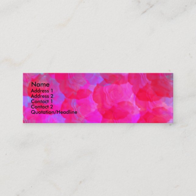 Tarjeta de perfil de Rosas neonatos (Anverso)