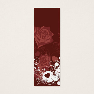 Tarjeta de perfil de rosas rojas