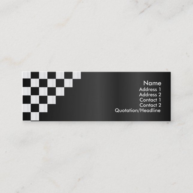 Tarjeta de perfil de tablero de ajedrez (Anverso)