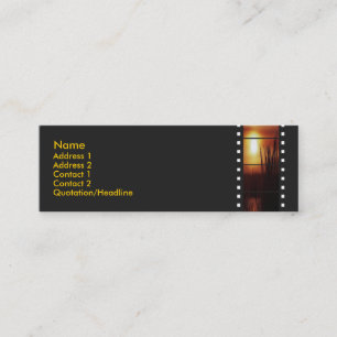 Tarjeta de perfil de tira de película de puesta de