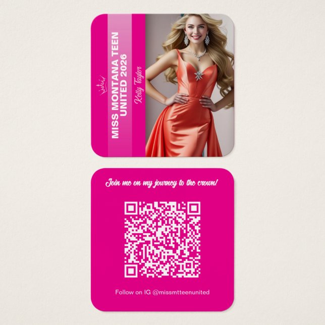 Tarjeta de Perfil de Titular de Concurso | Color P (Anverso y reverso)