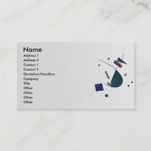 Tarjeta de perfil de verdi abstracto