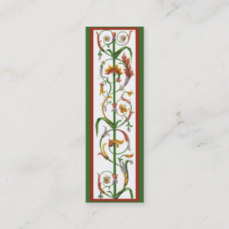 Tarjeta de perfil decorativa de Ironwork italiana