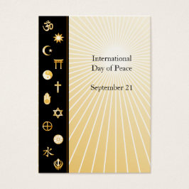 Tarjeta de perfil del Día Internacional de la Paz