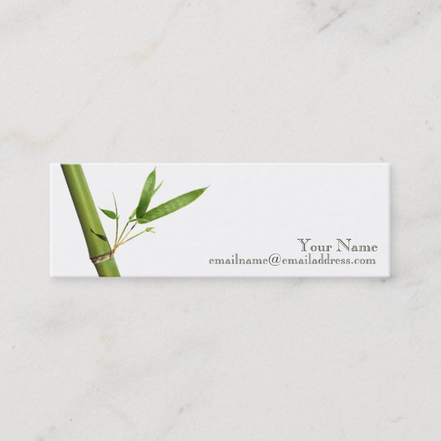 Tarjeta de perfil delgada - bambú (Anverso)