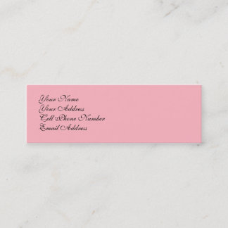 Tarjeta de perfil delgada rosada luminosa ColorWhe