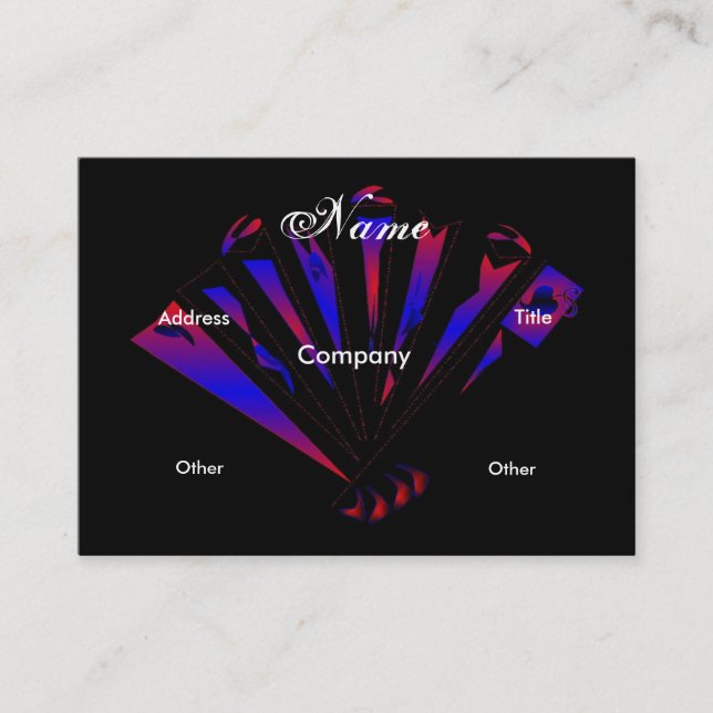 Tarjeta de perfil "Diseñador de Fantasia Azul" (Anverso)