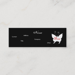 Tarjeta de perfil Diva Butterfly I - Cusomizable