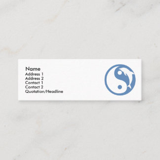 Tarjeta de perfil Dolphin Yin Yang