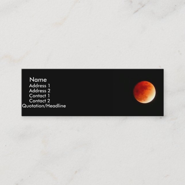 Tarjeta de perfil Eclipse Moon (Anverso)
