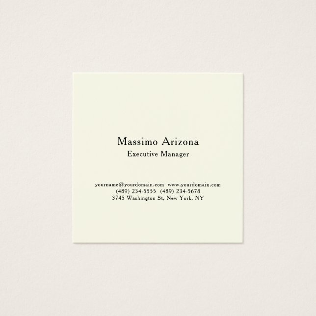 Tarjeta de perfil empresarial moderno profesional  (Anverso)