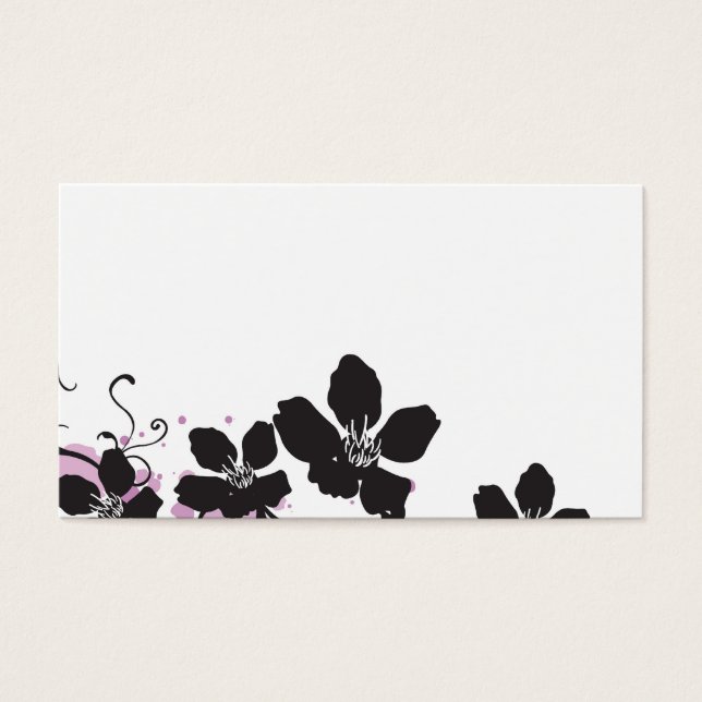 Tarjeta de perfil floral (Frente)