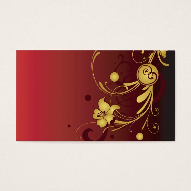 Tarjeta de perfil floral (Frente)