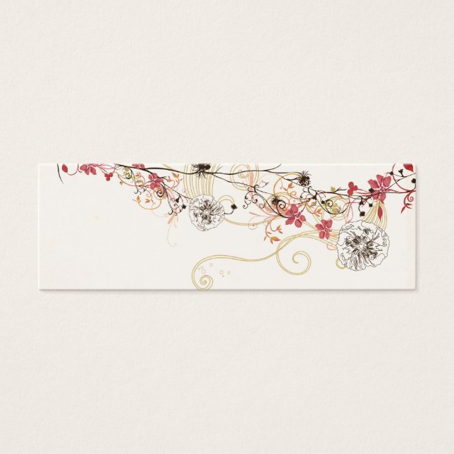 Tarjeta de perfil floral (Frente)