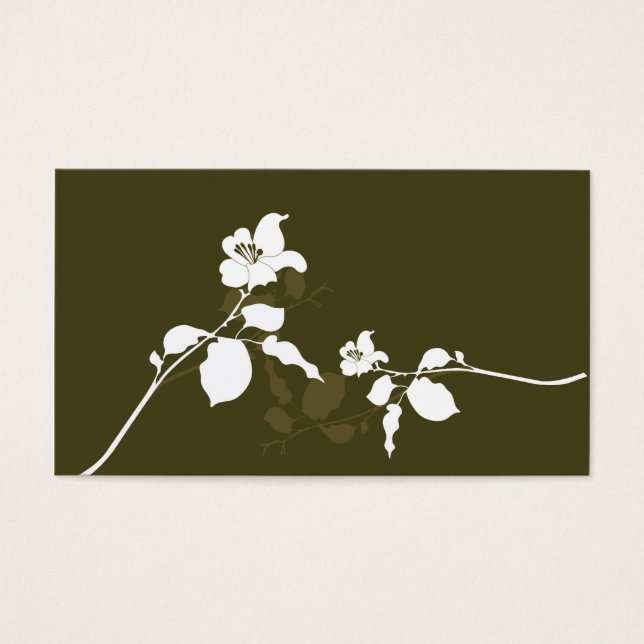 Tarjeta de perfil floral (Frente)