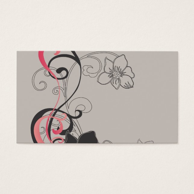 Tarjeta de perfil floral (Frente)