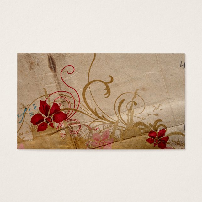 Tarjeta de perfil floral (Frente)